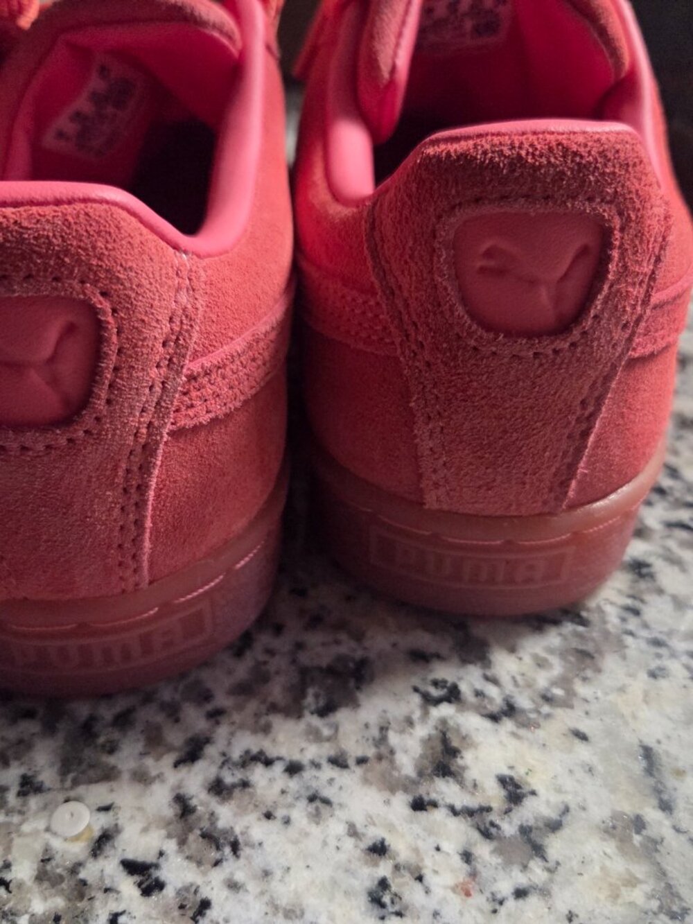 Puma Dark Pink Suede Sneakers – Size 8 - Picture 4 of 7